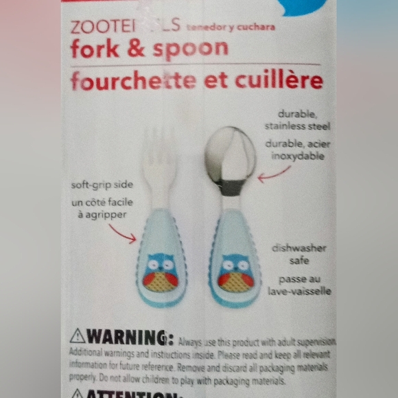 🦋 Skip Hop Zootensils Spoon & Fork Set - Cute Butterfly Motif  🦋 - Picture 7 of 8